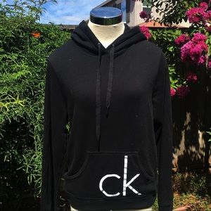 Calvin Klein Hoodie Black Sweatshirt CK Logo XL